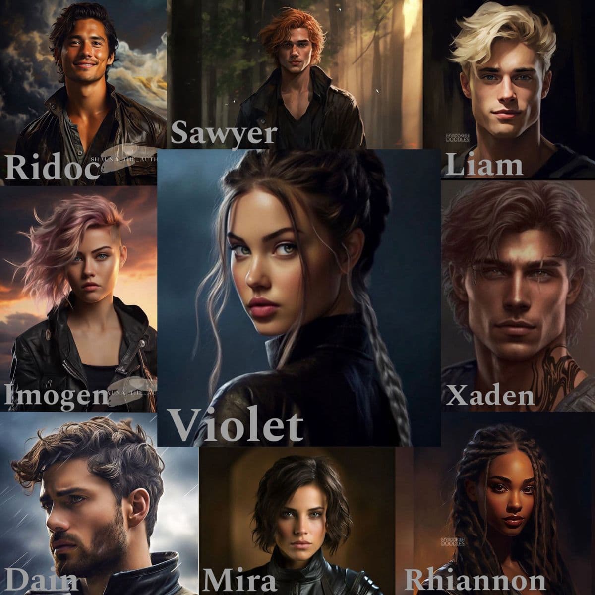 Picture of the characters